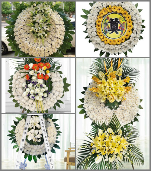 山西晋城沁水县龙港镇王寨村花圈速递